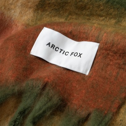 Arctic_Fox_Stockholm_GREEN_ORANGE_CHECK_Scarf_2
