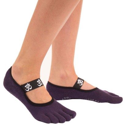 toe-socks-yoga-pilates-anti-slip-om-foot-cover-OM_lavender-3